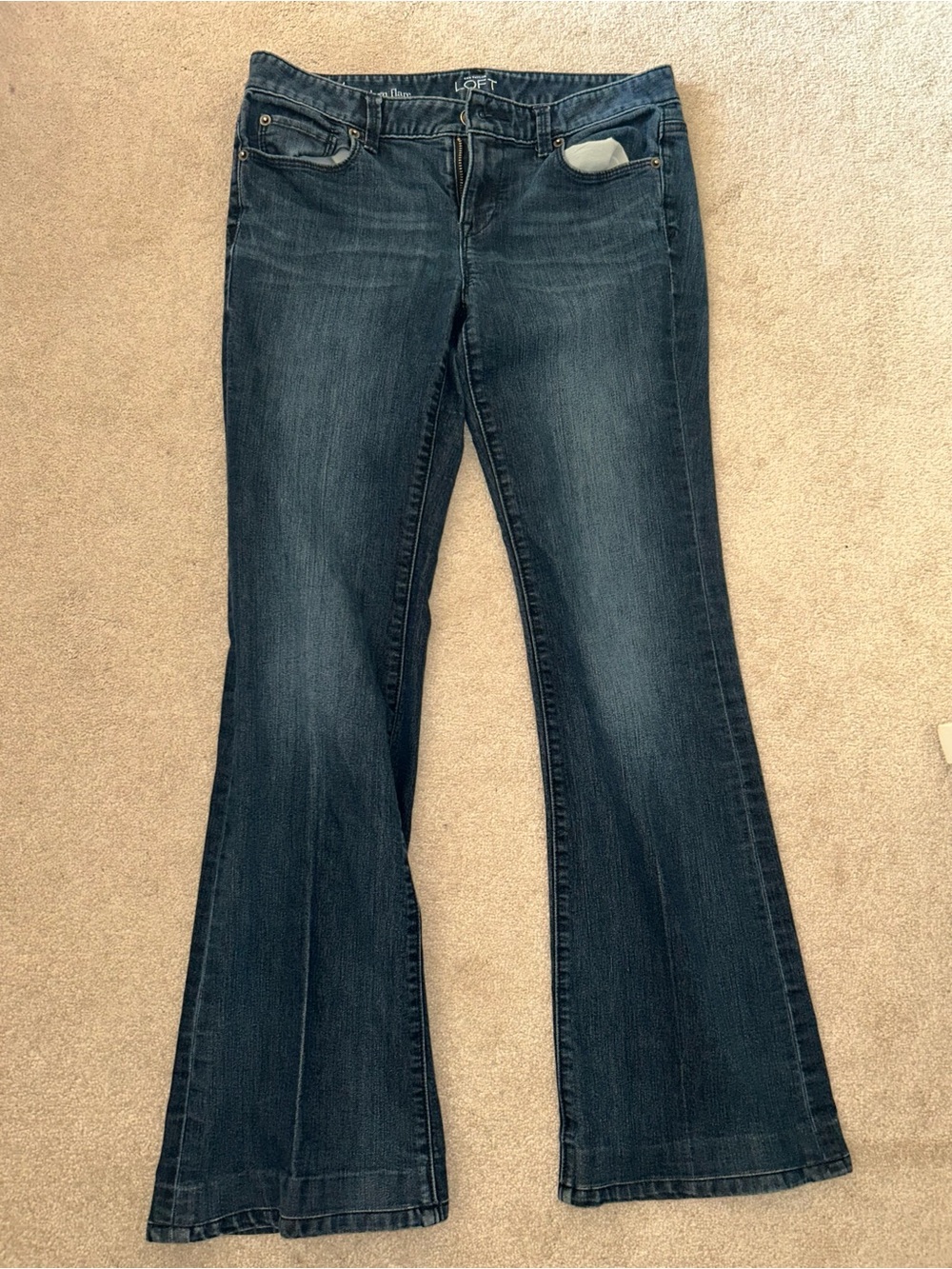 New Loft Ann Taylor Women's Dark Wash Flare Jeans